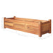 Garden Raised Beds 2 Pcs Acacia Wood 100x30x25 Cm Tbpipxx