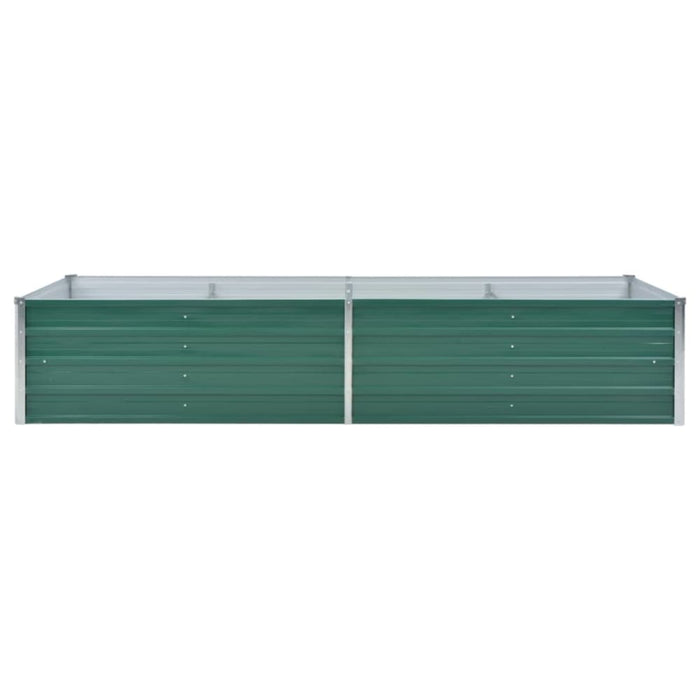 Garden Raised Bed Galvanised Steel 240x80x45 Cm Green Aanat