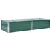 Garden Raised Bed Galvanised Steel 240x80x45 Cm Green Aanat