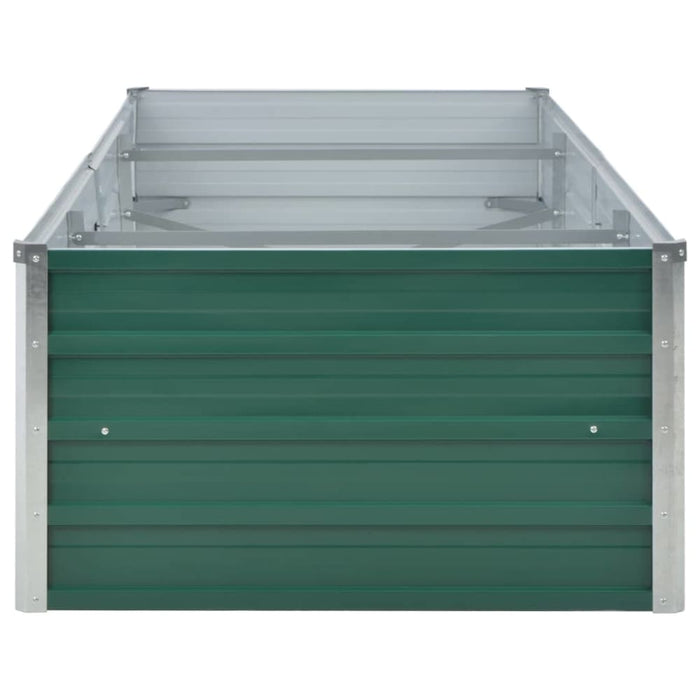 Garden Raised Bed Galvanised Steel 240x80x45 Cm Green Aanat