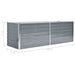 Garden Raised Bed Galvanised Steel 240x80x77 Cm Grey Aanab