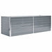 Garden Raised Bed Galvanised Steel 240x80x77 Cm Grey Aanab