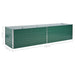 Garden Raised Bed Galvanised Steel 320x80x77 Cm Green Aanap