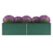 Garden Raised Bed Galvanised Steel 320x80x77 Cm Green Aanap