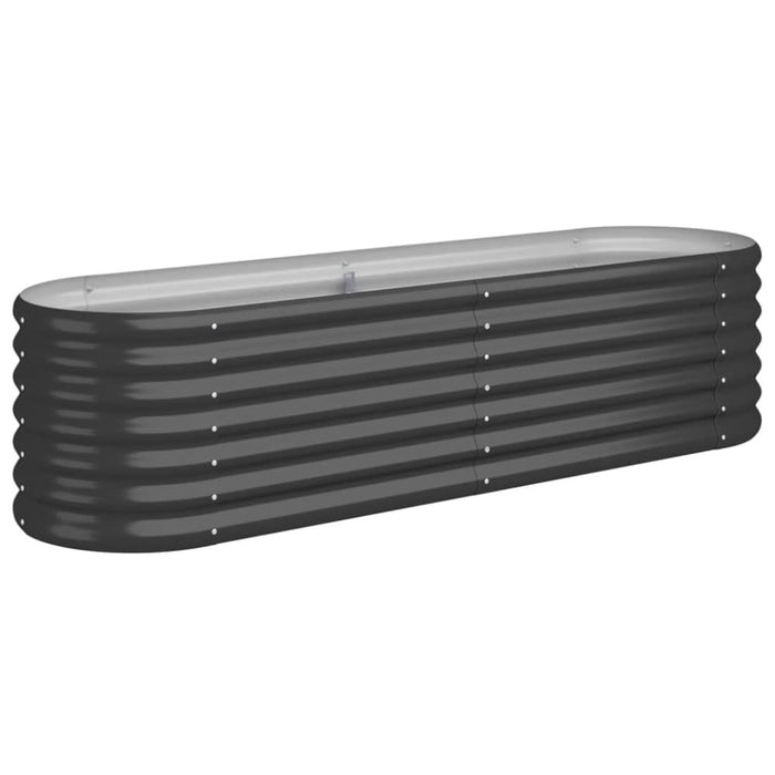 Garden Raised Bed Powder - coated Steel 152x40x36 Cm