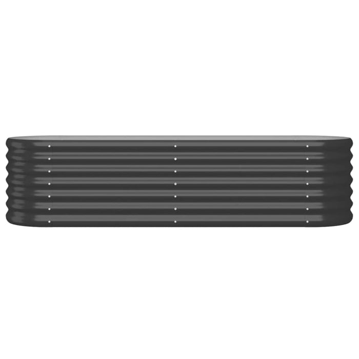 Garden Raised Bed Powder - coated Steel 152x40x36 Cm
