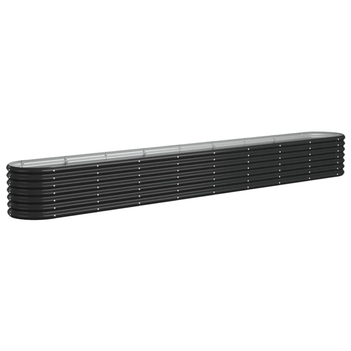 Garden Raised Bed Powder-coated Steel 332x40x36 Cm