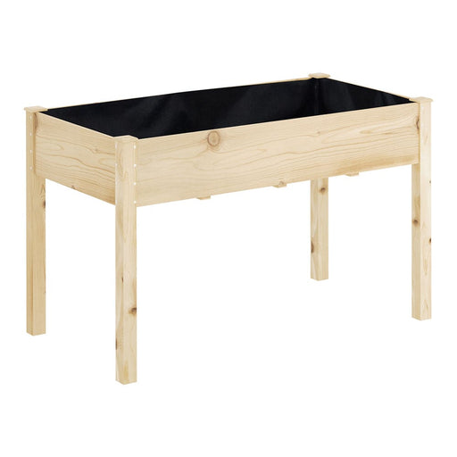 Garden Bed Raised Wooden Planter Box Vegetables 120x60x80cm