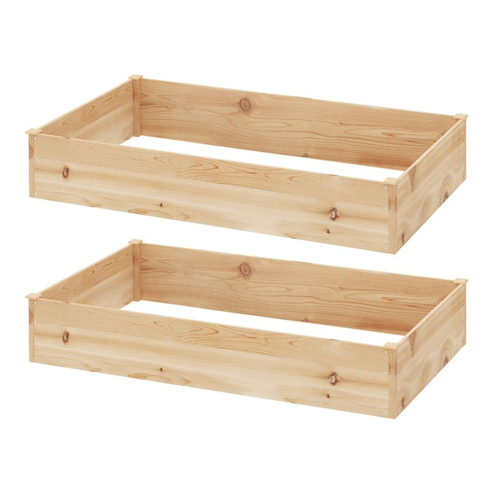 Garden Bed Raised 2x Wooden Planter Box Vegetables