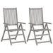 Garden Reclining Chairs 4 Pcs With Cushions Solid Wood