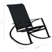 Garden Rocking Chairs 2 Pcs Textilene Black Anoxt