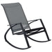 Garden Rocking Chairs 2 Pcs Textilene Dark Grey Anoxa