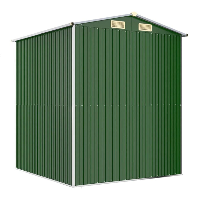 Garden Shed Green 192x191x223 Cm Galvanised Steel Toaiaxi