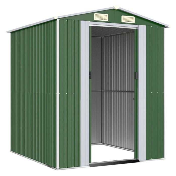 Garden Shed Green 192x191x223 Cm Galvanised Steel Toaiaxi