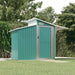 Garden Shed Green 270x130x208.5 Cm Galvanised Steel Tolxax