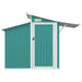 Garden Shed Green 270x130x208.5 Cm Galvanised Steel Tolxax