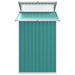 Garden Shed Green 270x130x208.5 Cm Galvanised Steel Tolxax