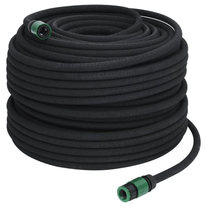 Garden Soaker Hose Black 0.6 100 m Rubber Oppnia