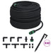 Garden Soaker Hose Black 0.6 100 m Rubber Oppnia