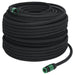 Garden Soaker Hose Black 0.6 100 m Rubber Oppnip