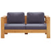 Garden Sofa Bench With Cushions 140 Cm Solid Acacia Wood