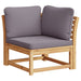 Garden Sofa With Cushions 2-seater Solid Wood Acacia Txoatot