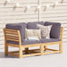 Garden Sofa With Cushions 2-seater Solid Wood Acacia Txoatot