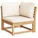 Garden Sofa With Cushions 2-seater Solid Wood Acacia Txoaxkb