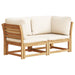 Garden Sofa With Cushions 2-seater Solid Wood Acacia Txoaxkb