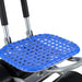 Garden Stool Foldable With Wheels Blue