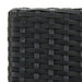 Garden Bar Stools With Cushions 2 Pcs Black Poly Rattan