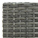 Garden Bar Stools With Cushions 4 Pcs Grey Poly Rattan