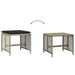 Garden Stools With Cushions 4 Pcs Light Grey 41x41x36 Cm