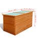 Garden Storage Box 126x72x72 Cm Wood Axibx