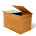 Garden Storage Box 126x72x72 Cm Wood Axibx