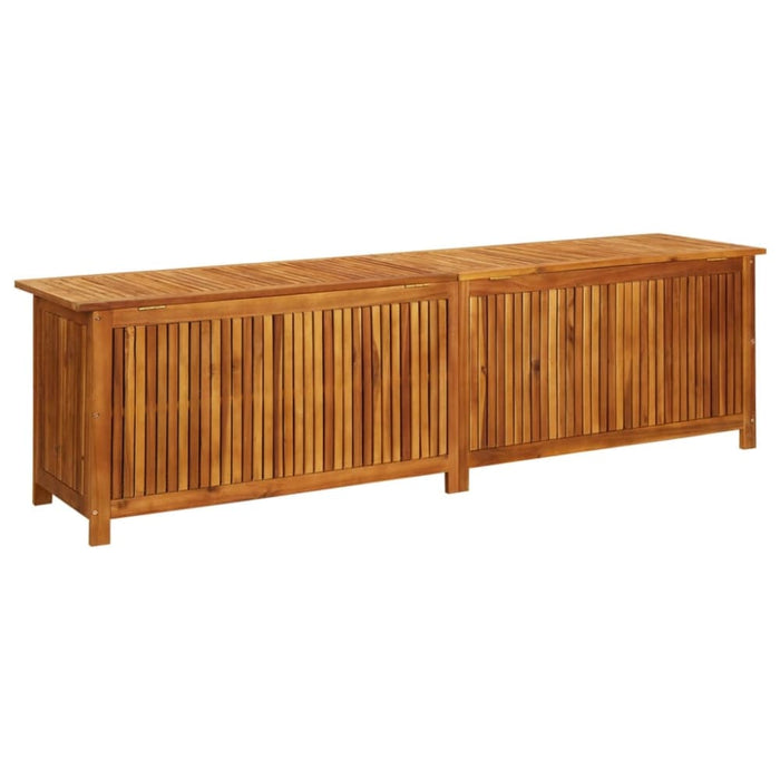 Garden Storage Box 200x50x58 Cm Solid Acacia Wood Tolpbb