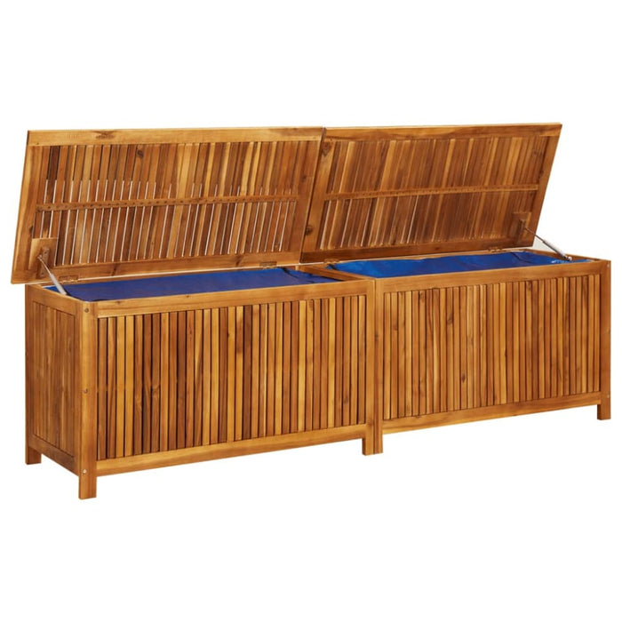 Garden Storage Box 200x50x58 Cm Solid Acacia Wood Tolpbb