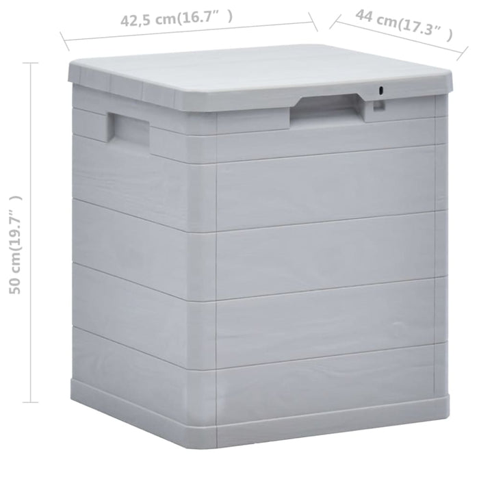 Garden Storage Box 90 l Light Grey Aplnt