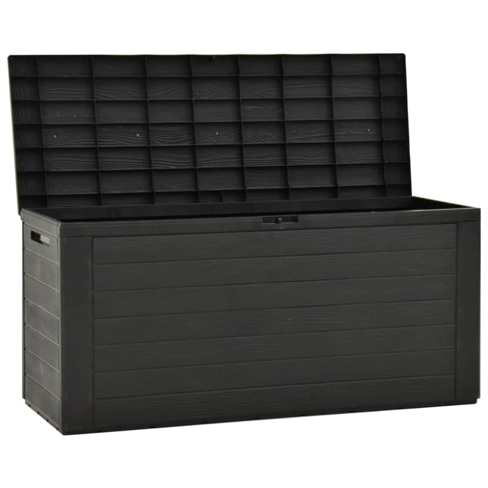 Garden Storage Box Anthracite 116x44x55 Cm Akaap