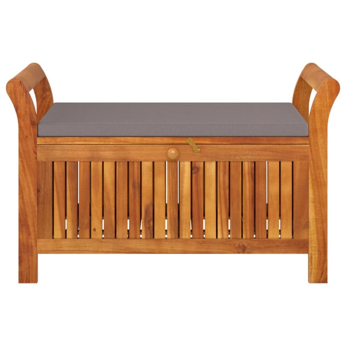 Garden Storage Bench With Cushion 91 Cm Solid Wood Acacia