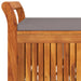 Garden Storage Bench With Cushion 91 Cm Solid Wood Acacia