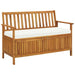 Garden Storage Bench Solid Acacia Wood Aaoxl