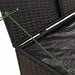 Garden Storage Box Black 291l Poly Rattan Tlpttl