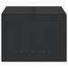 Garden Storage Box Black 291l Poly Rattan Tlpttl