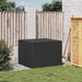 Garden Storage Box Black 291l Poly Rattan Tlpttl