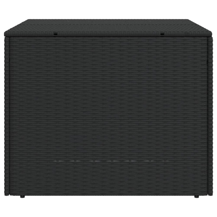 Garden Storage Box Black 291l Poly Rattan Tlpttl