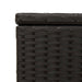 Garden Storage Box Black 291l Poly Rattan Tlpttl