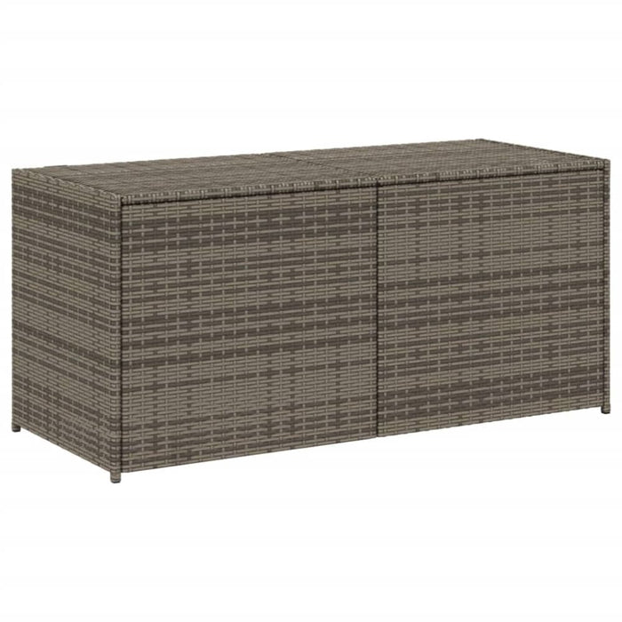 Garden Storage Box Grey 283l Poly Rattan Tlptoa