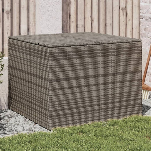 Garden Storage Box Grey 291l Poly Rattan Tlpttn