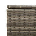 Garden Storage Box Grey 291l Poly Rattan Tlpttn